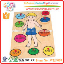 2015 Promotional Toys Body Study Toy Wooden Baby Puzzle